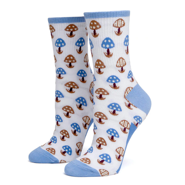 Womens Shroom 1/4 Sock (Off White)