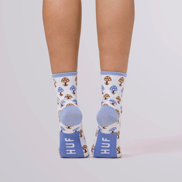 Womens Shroom 1/4 Sock (Off White)