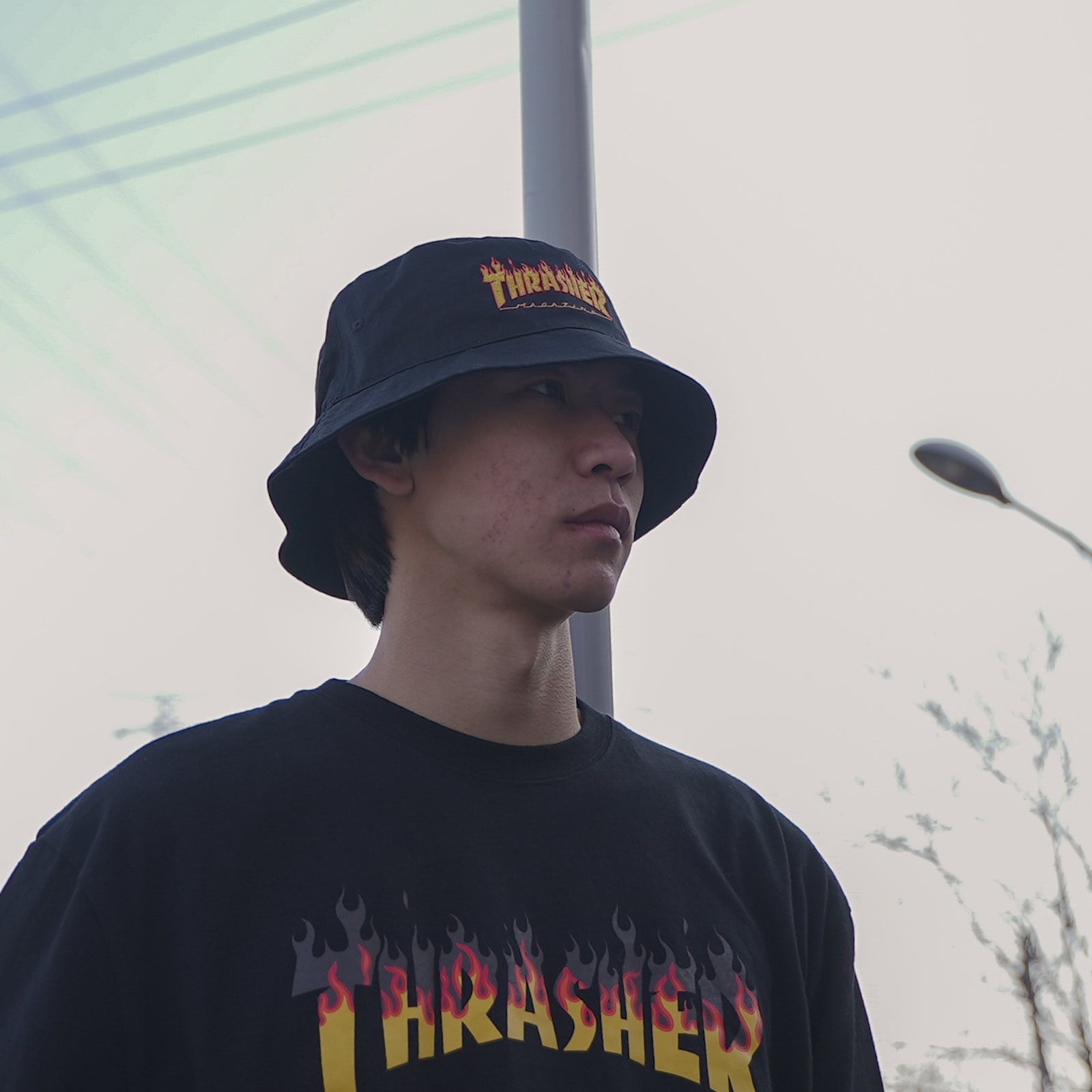 Flame bucket hat online