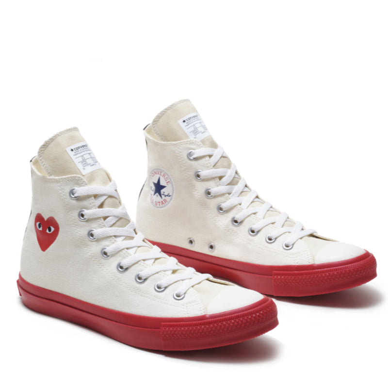 PLAY COMME DES GARÇONS Converse Chuck Taylor High (White)