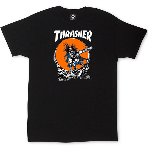 Thrasher Skate Outlaw Tee By Pushead (Black)