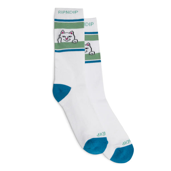 Peeking Nermal Socks (Pine / Slate)