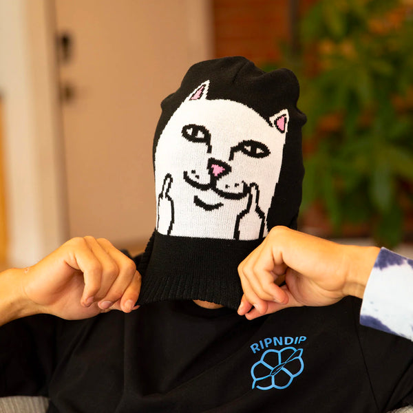 Peeking Nermal Beanie (Black)