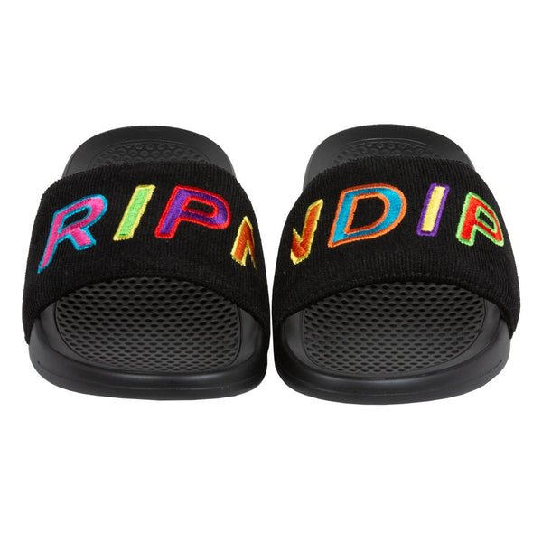 RIPNDIP Prisma Corduroy Slides (Black)