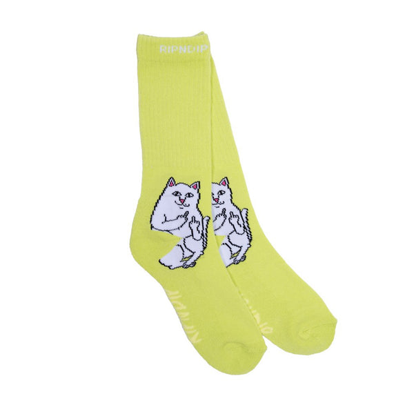 RIPNDIP Lord Nermal Socks (Safety Green)